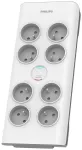 Philips SPN7060WA/60 Pārsprieguma aizsargs 6 AC rozetes 2 m / balts