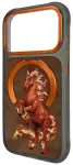 NIMMY case MAGNETIC FANTASY ANIMAL HORSE compatible with MagSafe for IPHONE 18 Pro/17 Pro orange