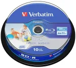 Disc BD-R Verbatim SL Printable     Datalife 6X 25GB 10pcs 43804