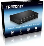 TRENDnet Switch 4 Port Gbit L&uuml;fterlos QoS Metall