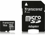 SD microSD atminties kortelė 16GB Transcend SDHC UHS1 su adapteriu