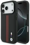 BMW M Perforated Stripe Case Logo MagSafe Aizsargapvalks priek&scaron; iPhone 17 Pro / sarkans