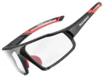 Rockbros SP216BK photochromic UV400 cycling glasses - black and red