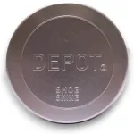 Depot, Shoe Shine, Metal Jar, Silver