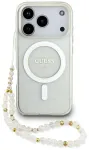 Guess IML Glitter Pearl Strap MagSafe Case Aizsargapvalks priek&scaron; Apple iPhone 17 Pro