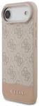 Guess PU 4G Stripe Case Aizsargapvalks priek&scaron; iPhone Air / rozā