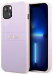 Guess GUHCP13SPSASBPU Saffiano Hot Stamp & Metal Logo Aizsargapvalks priek&scaron; iPhone 13 mini 5,4" / violets