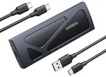 UGREEN 15512 Cietvielu diska ārējais korpuss M.2 SSD / melns, pelēks