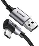 UGREEN 50942 USB kabelis USB 2.0 USB-A to USB-C 2 m / melns