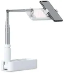 Selfie stand 4smarts Loomi Pod Fold with LED lights and Bluetooth remote control for smartphones whi