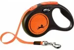 Trixie Flexi New NEON, tape leash, S: 5 m, neon orange, up to 15kg