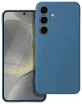 Silicone Mag Cover telefono dėklas su MagSafe palaikymu Samsung Galaxy A17 4G (A175) mėlynas
