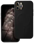 Silicone Mag Cover telefono dėklas su MagSafe palaikymu iPhone 11 Pro juodas