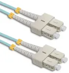 Qoltec Patchcord fiber optic SC/UPC - SC/UPC | Multimode | 50/125 | OM4 | Duplex | 5m