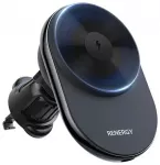 &bdquo;Araree Renergy AM15V&ldquo; automobilinis telefono laikiklis, skirtas oro i&scaron;leidimo angai, su belaidžiu įkrovimu, 15 W, suderinamas su &bdquo;MagSafe&ldquo;, juodas