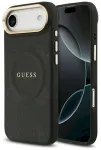 Case Guess Peony Hot Stamp MagSafe Aizsargapvalks priek&scaron; iPhone Air / melns