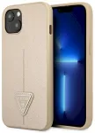 Guess GUHCP13SPSATLE Saffiano Triangle Logo Aizsargapvalks priek&scaron; iPhone 13 mini 5,4" / bē&scaron;s