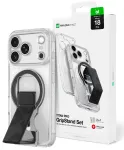 AmazingThing Titan Pro Lens Stand Set telefono dėklas su stovu ir MagSafe palaikymu iPhone 18 Pro skaidrus