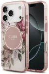 Case Guess IML Flower & Tonal Circle     MagSafe for iPhone 18 Pro Max / 17 Pro Max pink