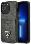 &bdquo;Guess 4G Saffiano Double Card Case&ldquo;, skirtas &bdquo;iPhone 13 Pro&ldquo;, juodas