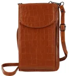 Knitted bag for phone GCW12 brown