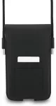 Lacoste PVC Iconic Petit Pique Metal Logo Phone Pouch XL Black