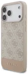 Guess PU 4G Stripe Case Aizsargapvalks priek&scaron; iPhone 17 Pro Max / rozā