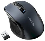 UGREEN MU006 Pele biroja labročiem RF Wireless + Bluetooth Optical 4000 DPI / melna