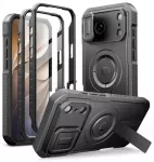 Tech-Protect Kevlar telefono dėklas su MagSafe palaikymu iPhone 18 Pro | iPhone 17 Pro juodas