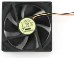 Gembird FANCASE2/BALL 90 mm Datora korpusa ventilators ar lodī&scaron;u gultni