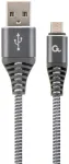 Gembird CC-USB2B-AMMBM-2M-WB2 USB-A uz Micro-USB kabelis 2m / pelēks-balts