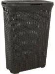 Skalbinių dėžė Style 40L 44,8x26,5x61,5cm tamsiai pilka