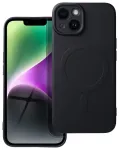 Silicone Mag Cover telefono dėklas su MagSafe palaikymu iPhone 14 juodas
