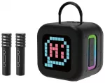 Blavec Portable Bluetooth Speaker WS-09 Karaoke Fun - 10W with 2 microphones and display (WS09-2MB) black