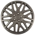 Hubcap Vector DAKAR NC 14" GRAPHITE with chrome nuts