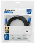 Cable HDMI 2.0 Blue Star 4K 120Hz - High Speed, HDR, ARC, Ethernet, AWM, 18Gbps 1,5 m black