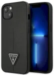Guess GUHCP13SPSATLK Hardcase Saffiano Triangle Logo Aizsargapvalks priek&scaron; iPhone 13 mini 5,4" / melns