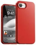 Mercury Silicone telefono dėklas, skirtas iPhone 16e, raudonas