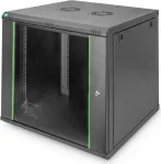 Spintelė Digitus Rack Digitus DN-19 12U-6/6-EC-SW sieninė montuojama Black