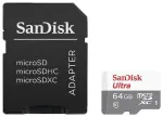 SD MicroSD atminties kortelė 64GB SanDisk Ultra Class 10 su adapteriu