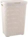 Skalbinių dėžė Style 60L 44,8x34,1x61,5cm, kreminės spalvos