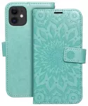 MEZZO mandala knyginio tipo telefono dėklas iPhone 11 žalias