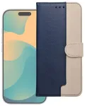 Atverčiamas dėklas Xiaomi Redmi NOTE 15 5G Split Book tamsiai mėlynos ir kreminės spalvos