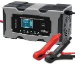 Qoltec I&scaron;manusis mikroprocesorinis kroviklis 12V 10A | Lygintuvas su atstatymo funkcija AGM GEL LiFePO4 akumuliatoriui | LCD