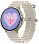RUBICON Smartwatch Viedpulkstenis sievietēm RNCF15 / titāna/gai&scaron;s latte
