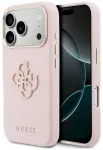 Case Guess FW Resin Logo Aizsargapvalks priek&scaron; iPhone 17 Pro / rozā