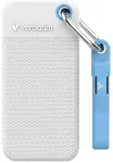 Verbatim 32320 External Drive Pocket SSD Ārējais disks 1TB USB-C 3.2 gen.2 / balts-gai&scaron;i zils