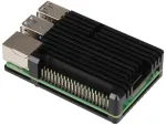 Raspberry Pi 4B aluminum case black JOY-IT