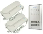 Orno Dviejų butų domofono komplektas FOSSA MULTI White/ Silver (OR-DOM-RL-903)