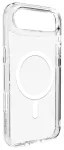 Puro Lite Mag TPU+PC Case Compatible with MagSafe for iPhone 17 Air - Transparent with White Ring